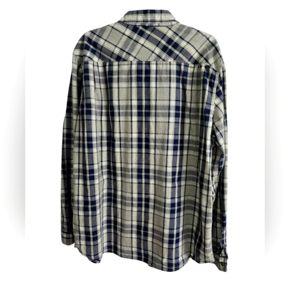 Ruff Hewn Mens Cotton Long Sleeve Button Up Plaid Shirt Size XL - Picture 2 of 6